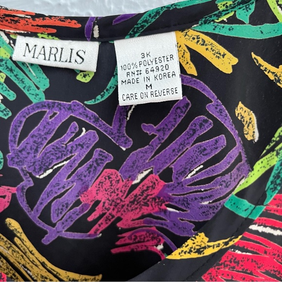 Vintage tropical citrus fruit print women’s tank blouse - Picture 2 of 4